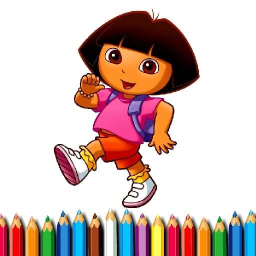 How to Draw Dora The Explorer Step by Step Easy and Coloring with Colored  Pencil for Kids - YouTube